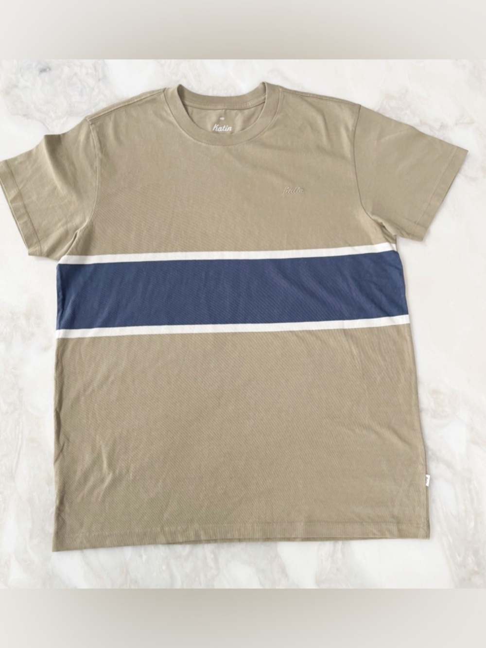 Katin Stripe Basic Tee Men’s Size Medium Cotton NWOT